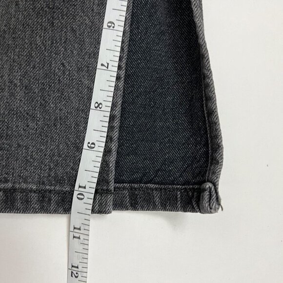 Levi's Skirt Women's Size 30 Black Wash Rigid Denim Side Slit Jean Midi Classic - Picture 12 of 15